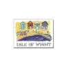 Beach Huts Fridge Magnet