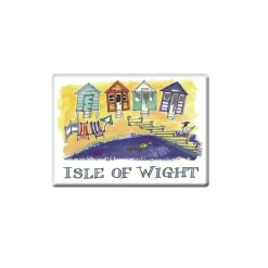 Beach Huts Fridge Magnet