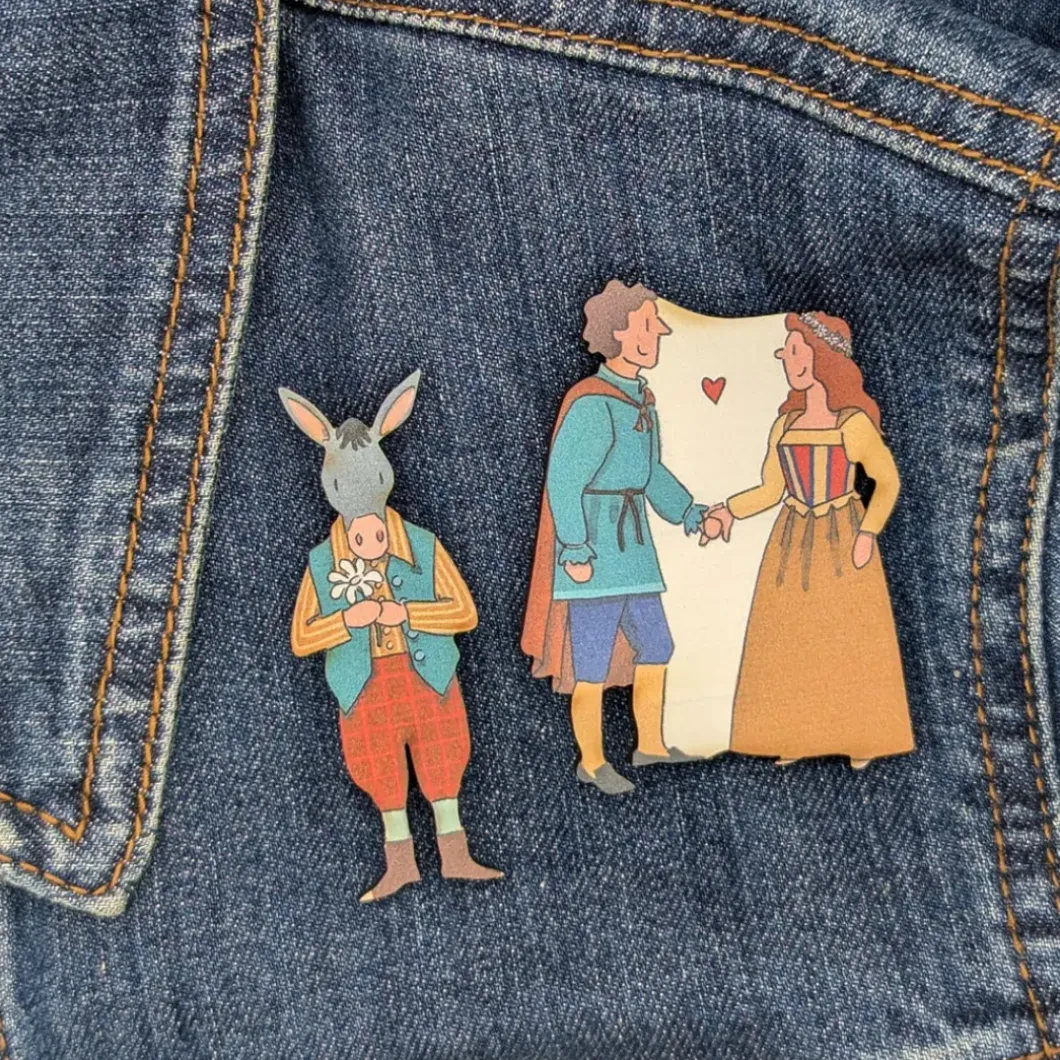 Bottom' Character Single Pin Badge