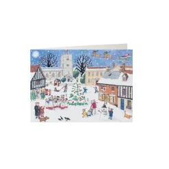 Christmas in the Village Advent Calendar Card