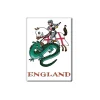 George and the Dragon fridge magnet