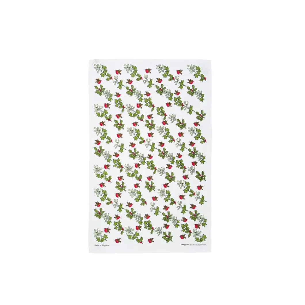 Holly & Ivy Tea Towel