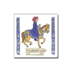 Pilgrim on Horseback Fridge Magnet