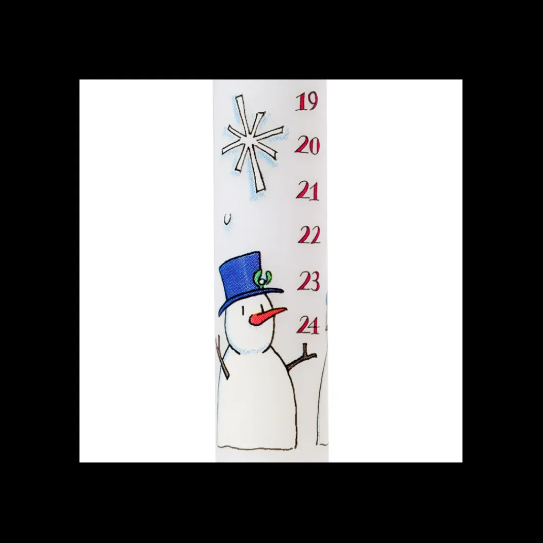 Snowmen Christmas Dinner Advent Candle