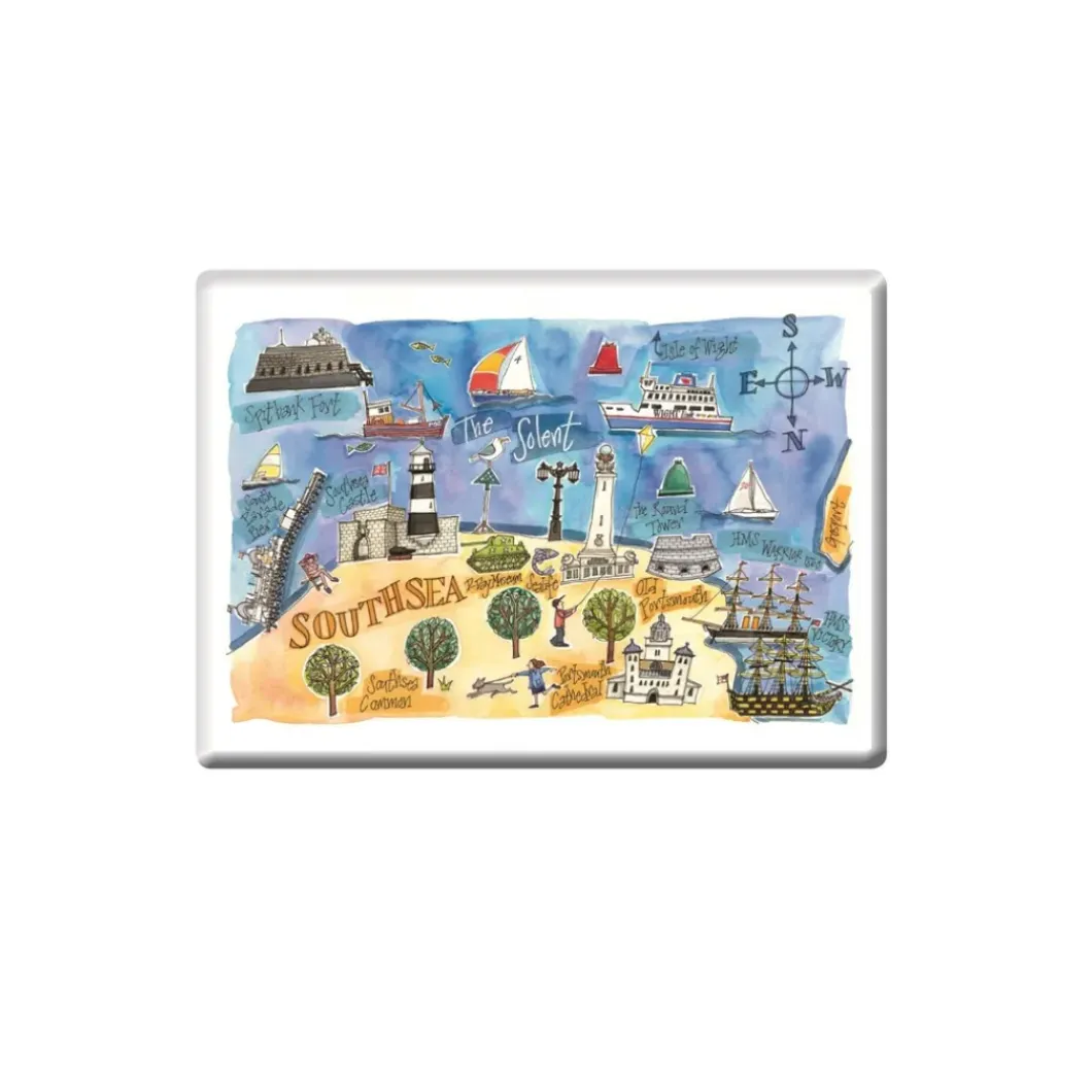 Southsea Seafront Fridge Magnet