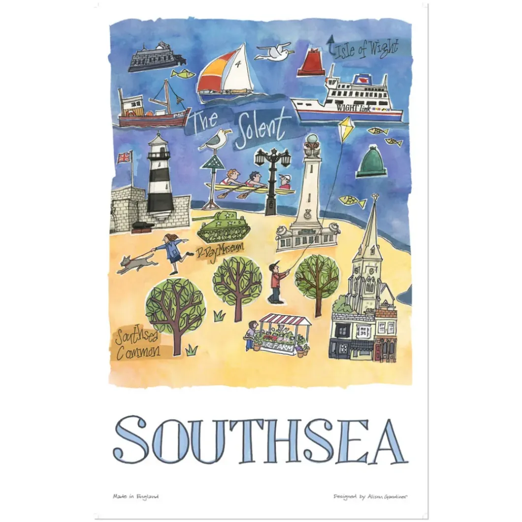 Southsea Tea Towel