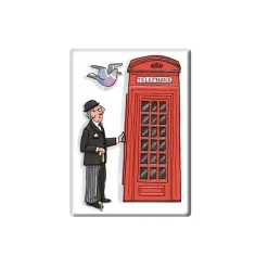 Telephone Box Fridge Magnet