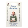 William Shakespeare Single Pin Badge