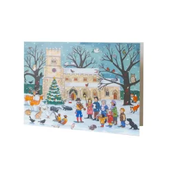 Winter Wildlife Advent Calendar Card